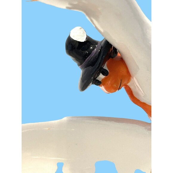 3D Halloween Ghost Ceramic Basket Serving Bowl Candy Dish Spider Web Lizard READ - Picture 8 of 8